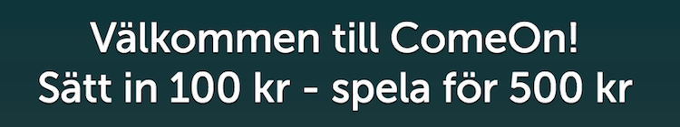 ComeOn bonus 2017 sommar
