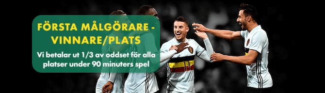 Första målgörare - vinnare plats bet365