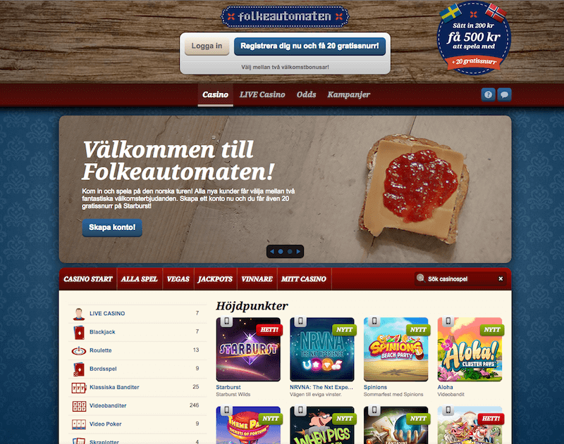 Casino på Folkeautomaten