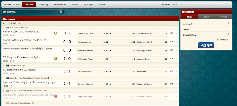 Folkeautomaten Bonuskod till Live Odds