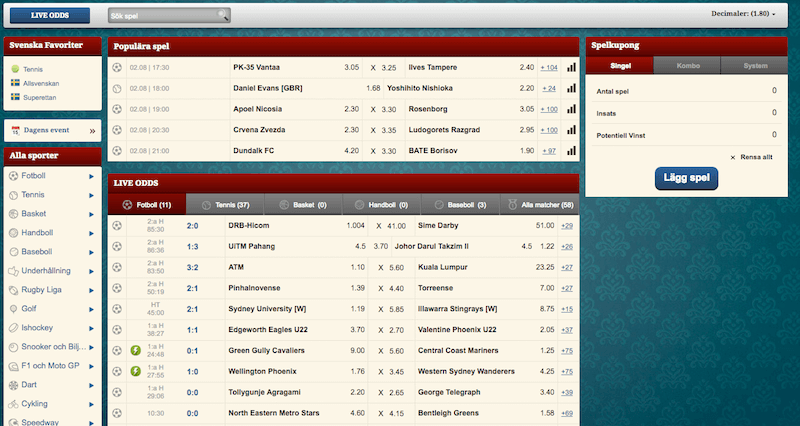 Spelutbud med Folkeautomaten bonuskod till odds