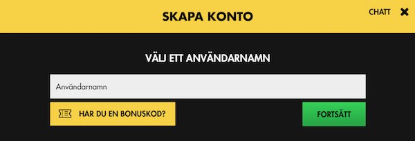 Bethard skapa konto