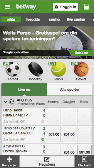 Betway mobil