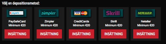 B-bets insättning