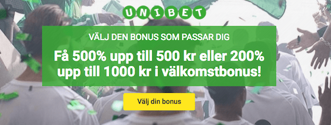 Unibet bonus Champions League
