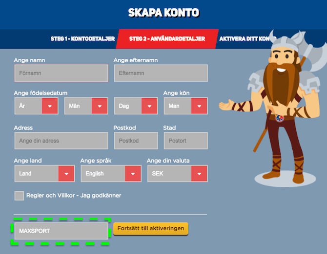 Scandibet bonuskod
