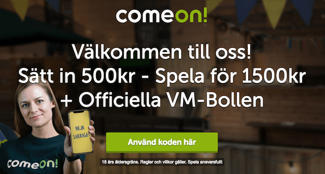 ComeOn bonus
