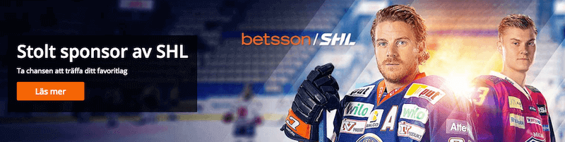 Betsson är huvudsponsor av SHL Betsson bonuskod
