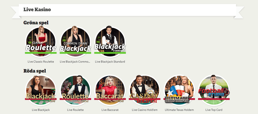 PAF live casino