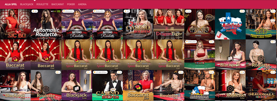 Vinnarum Live Casino